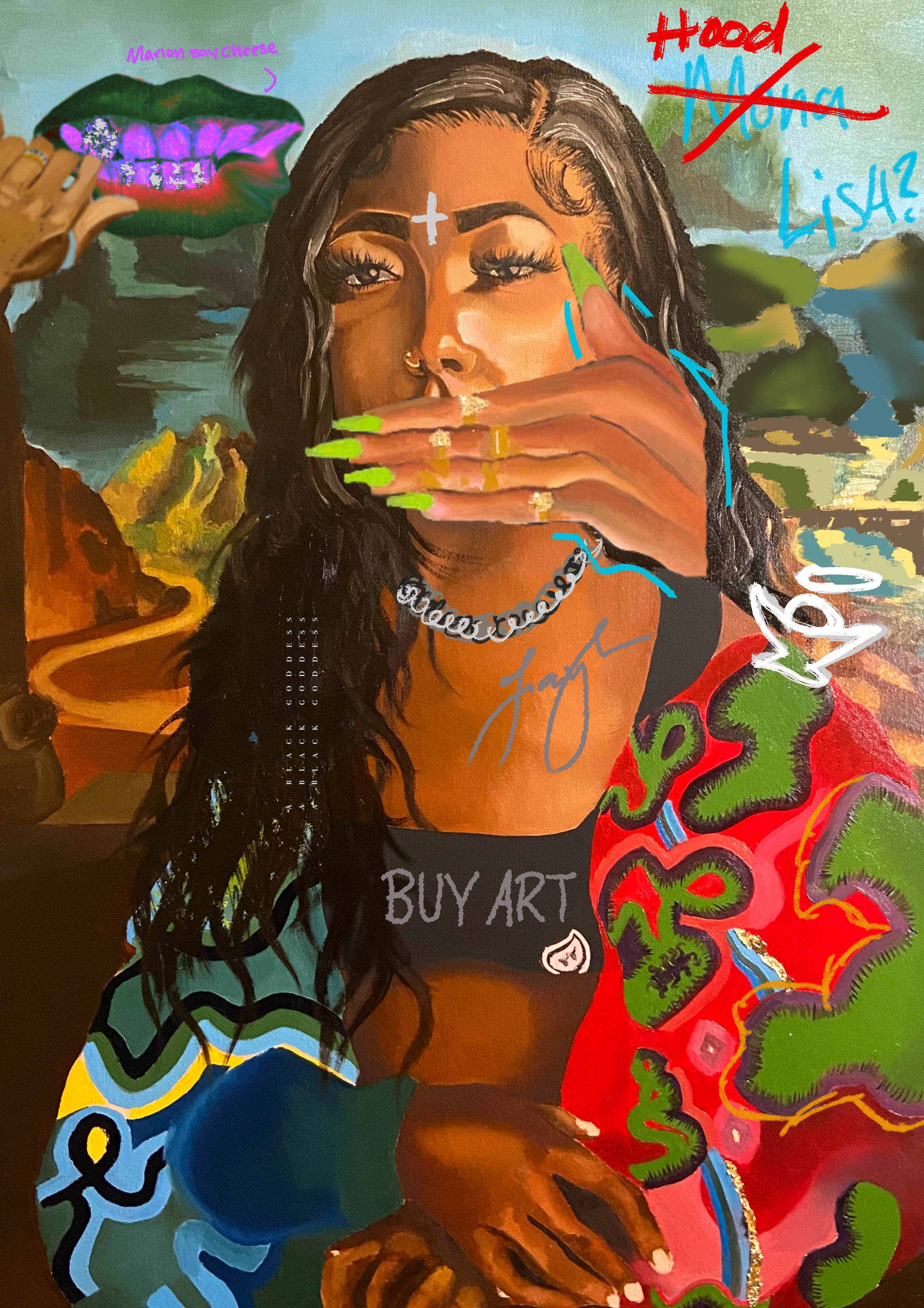 Hood Mona Lisa? Print